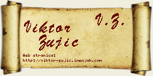 Viktor Žujić vizit kartica